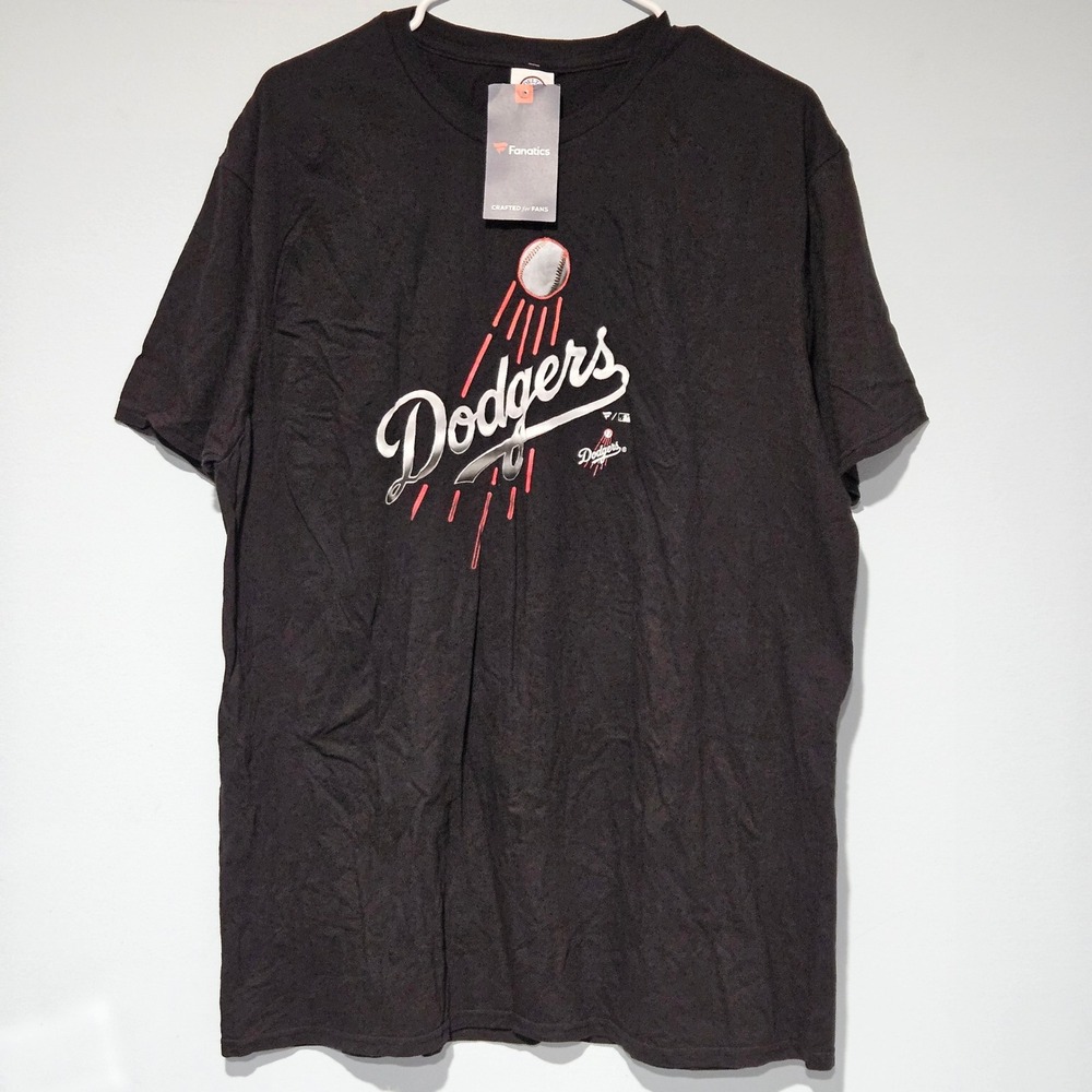 Fanatics Los Angeles Dodgers MLB Black Graphic T-Shirt Mens XL New